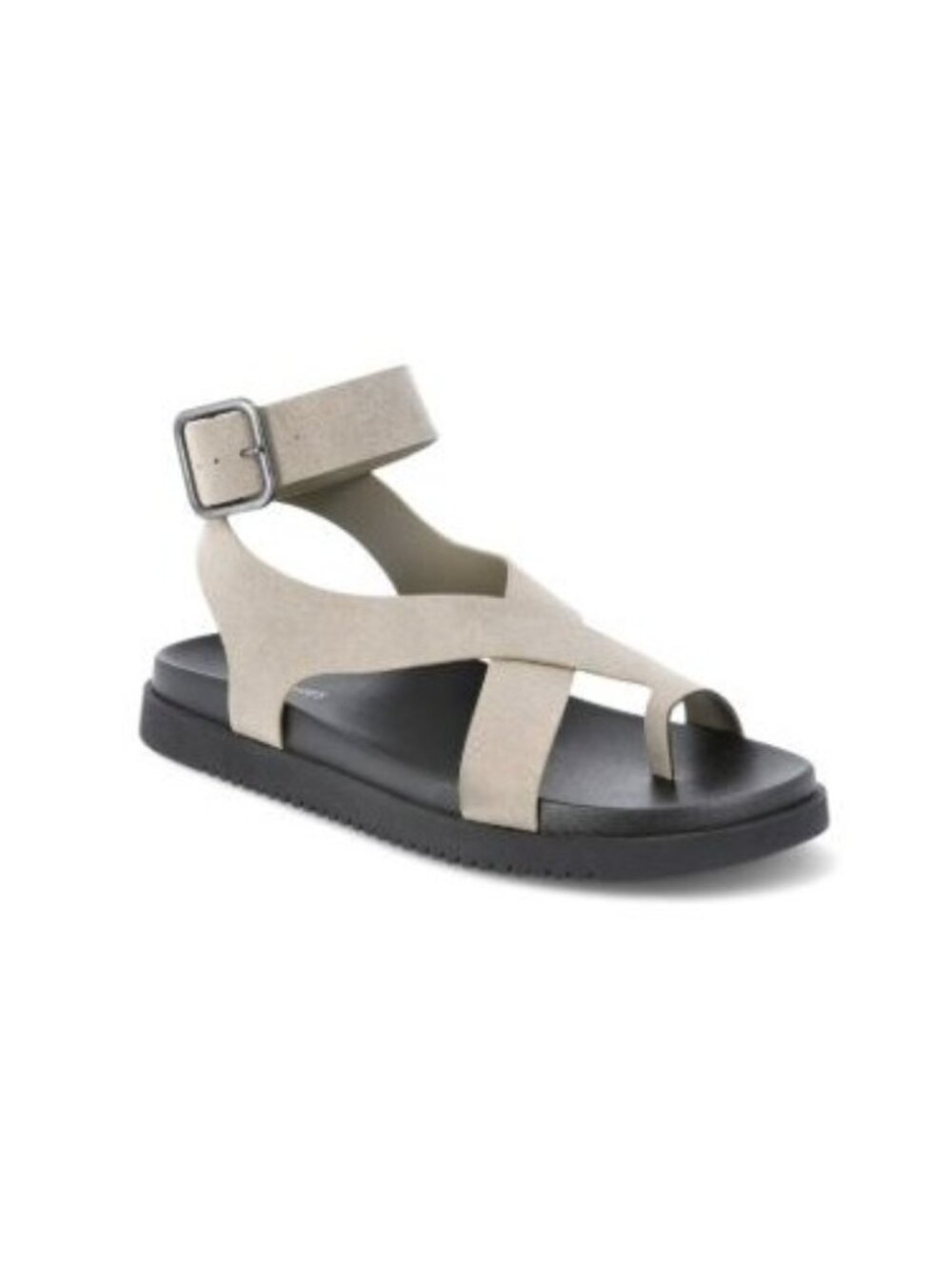 No Boundaries Womens X-Strap Taupe Toe Loop Sandals Size 11